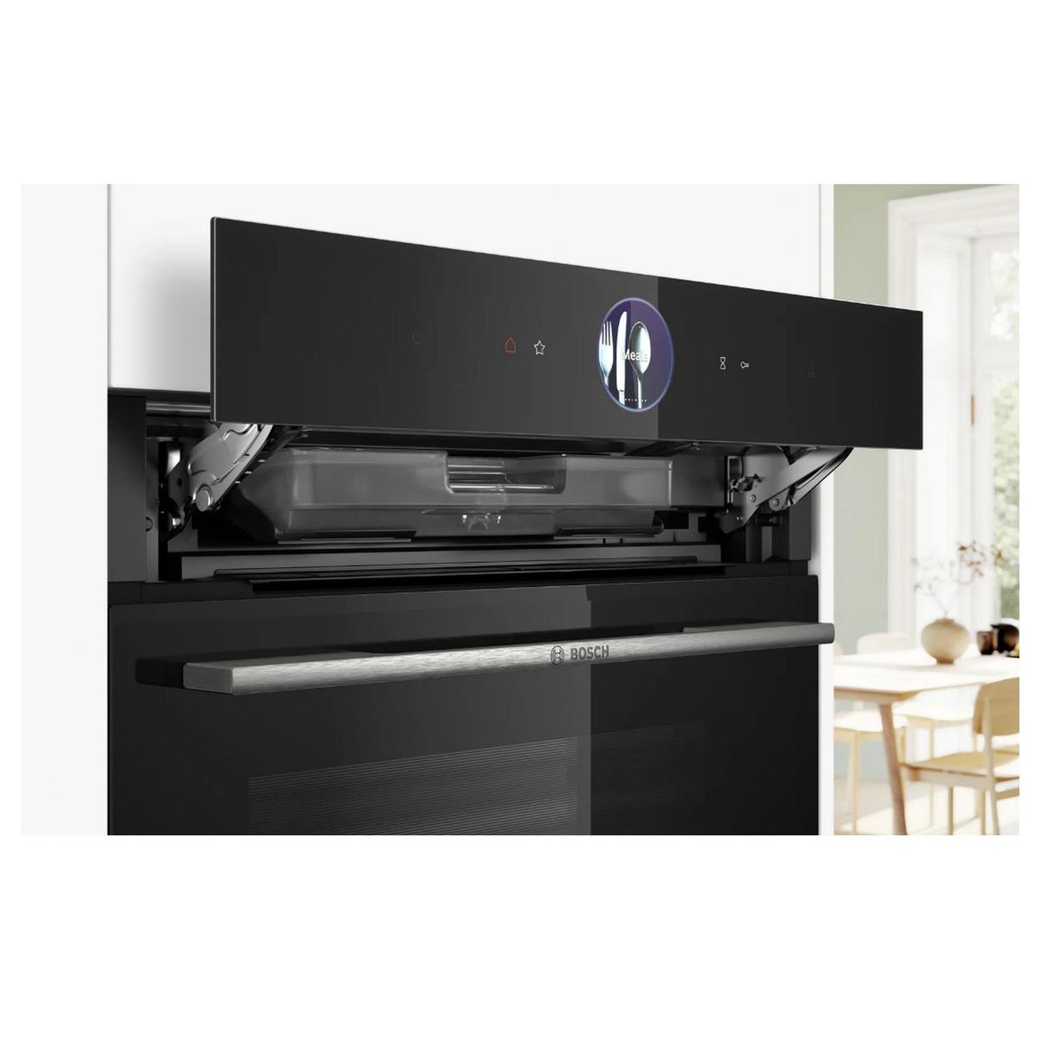 Voir la diapositive 4 : BOSCH Four intégrable combi vapeur 71l 60cm a+ pyrolyse noir - hrg7764b1