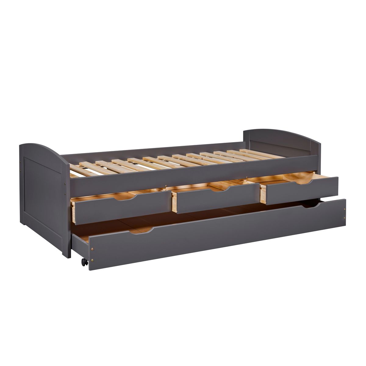 Lit gigogne 2 couchages 90x200 cm + 3 tiroirs ULLI