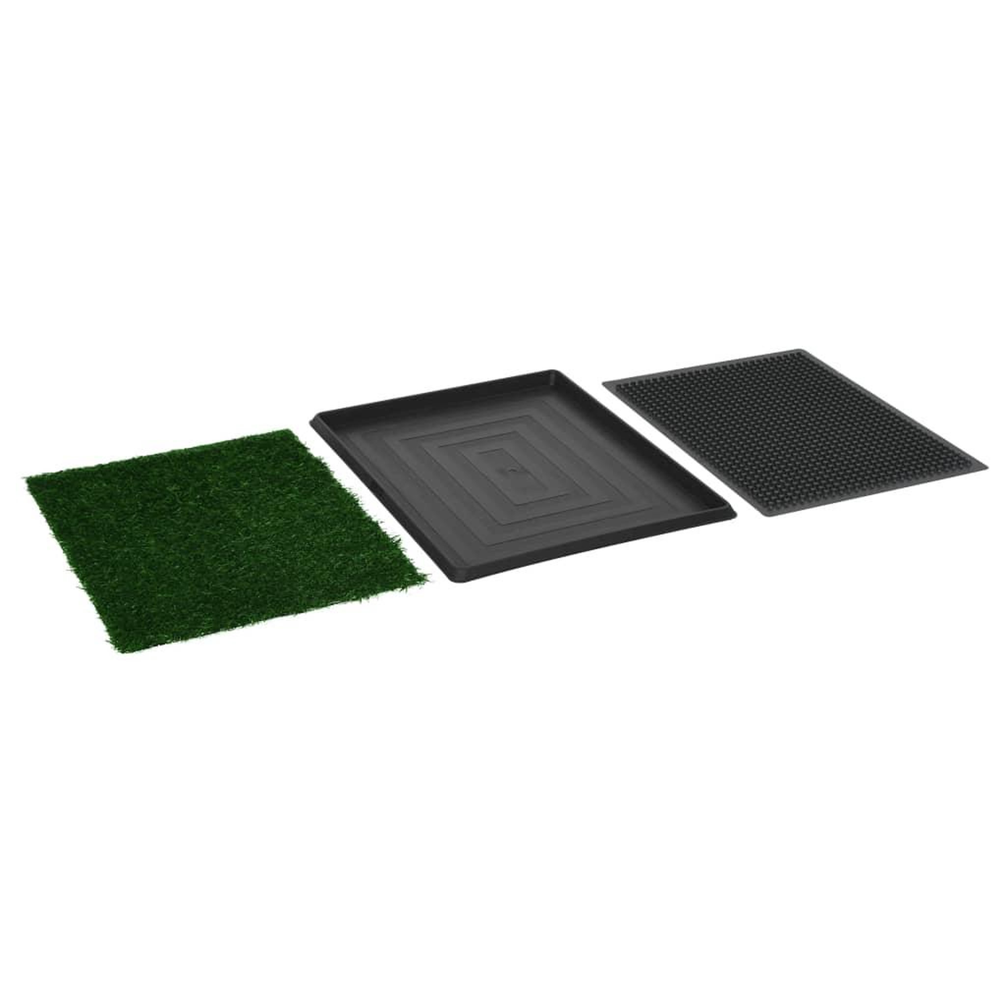 Voir la diapositive 5 : VIDAXL Toilette pour animaux avec plateau et gazon artificiel Vert WC