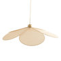 Voir la diapositive 3 : Rendez vous déco Suspension pétale en tissu beige et métal doré 75 cm-Flora