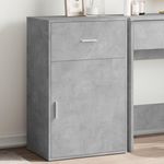 VIDAXL Armoire de rangement gris beton 56,5x39x90 cm bois d'ingenierie