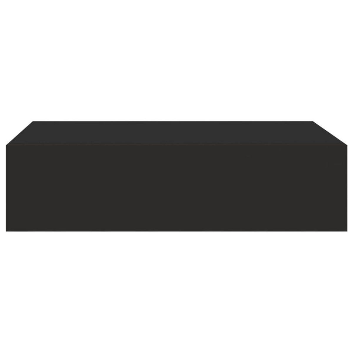 VIDAXL Etagere a tiroir murale noir 40x23,5x10 cm MDF