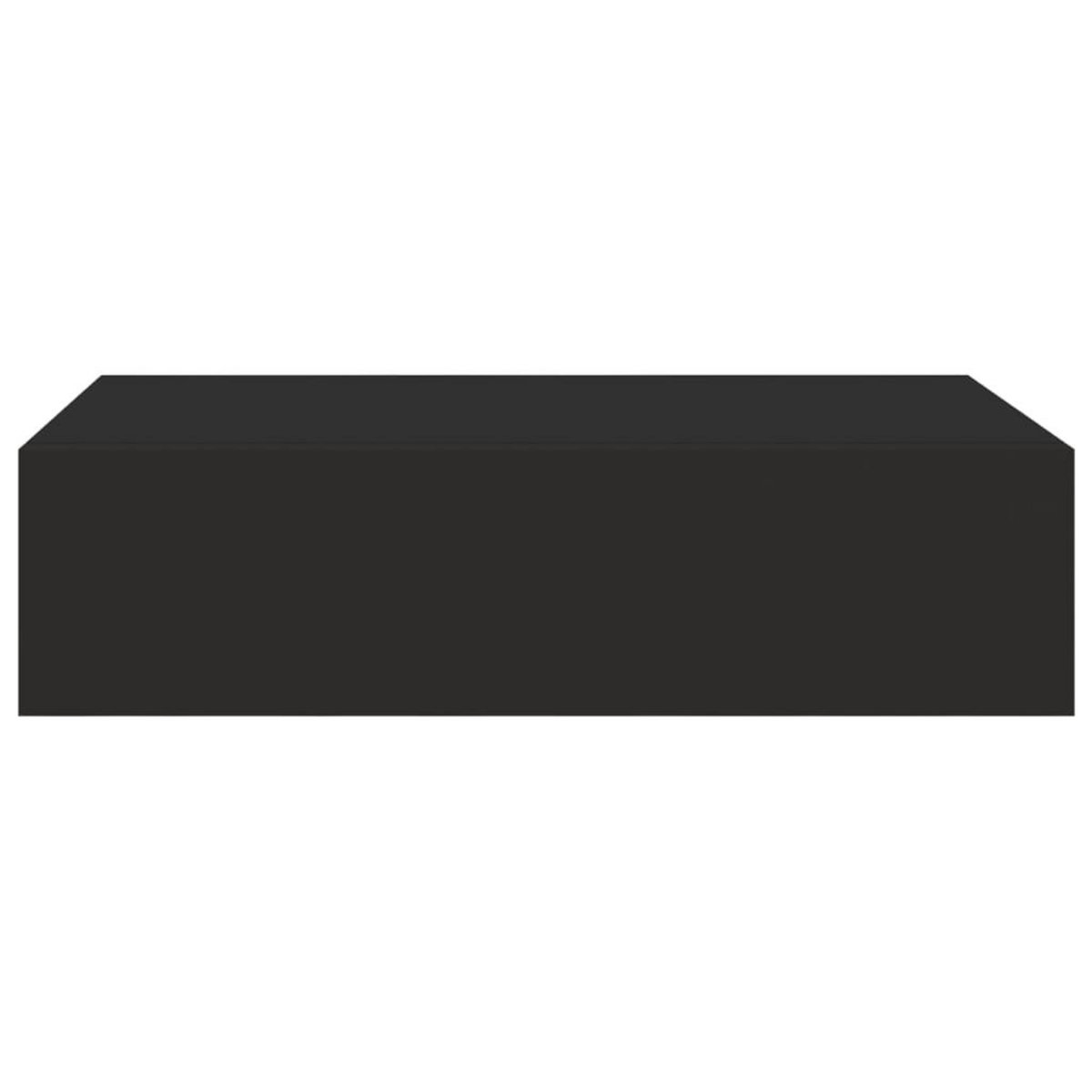 VIDAXL Etagere a tiroir murale noir 40x23,5x10 cm MDF