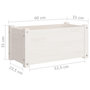 Voir la diapositive 6 : VIDAXL Jardiniere blanc 60x31x31 cm bois de pin massif