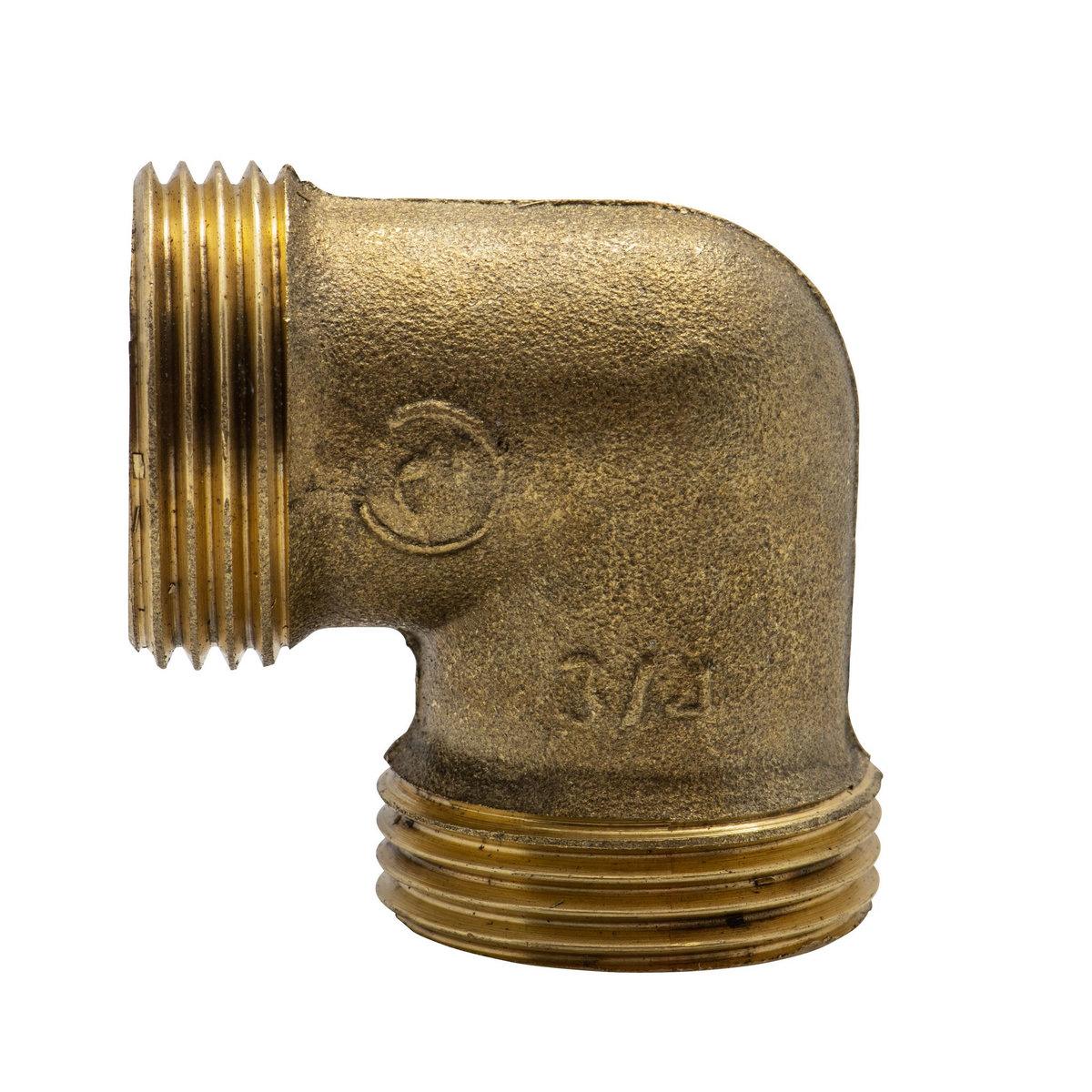 RAIN Raccord coudé laiton mâle - mâle 3-4