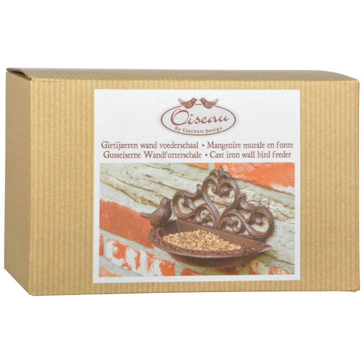 ESSCHERT DESIGN Esschert Design Mangeoire a oiseaux Fonte Marron BR26