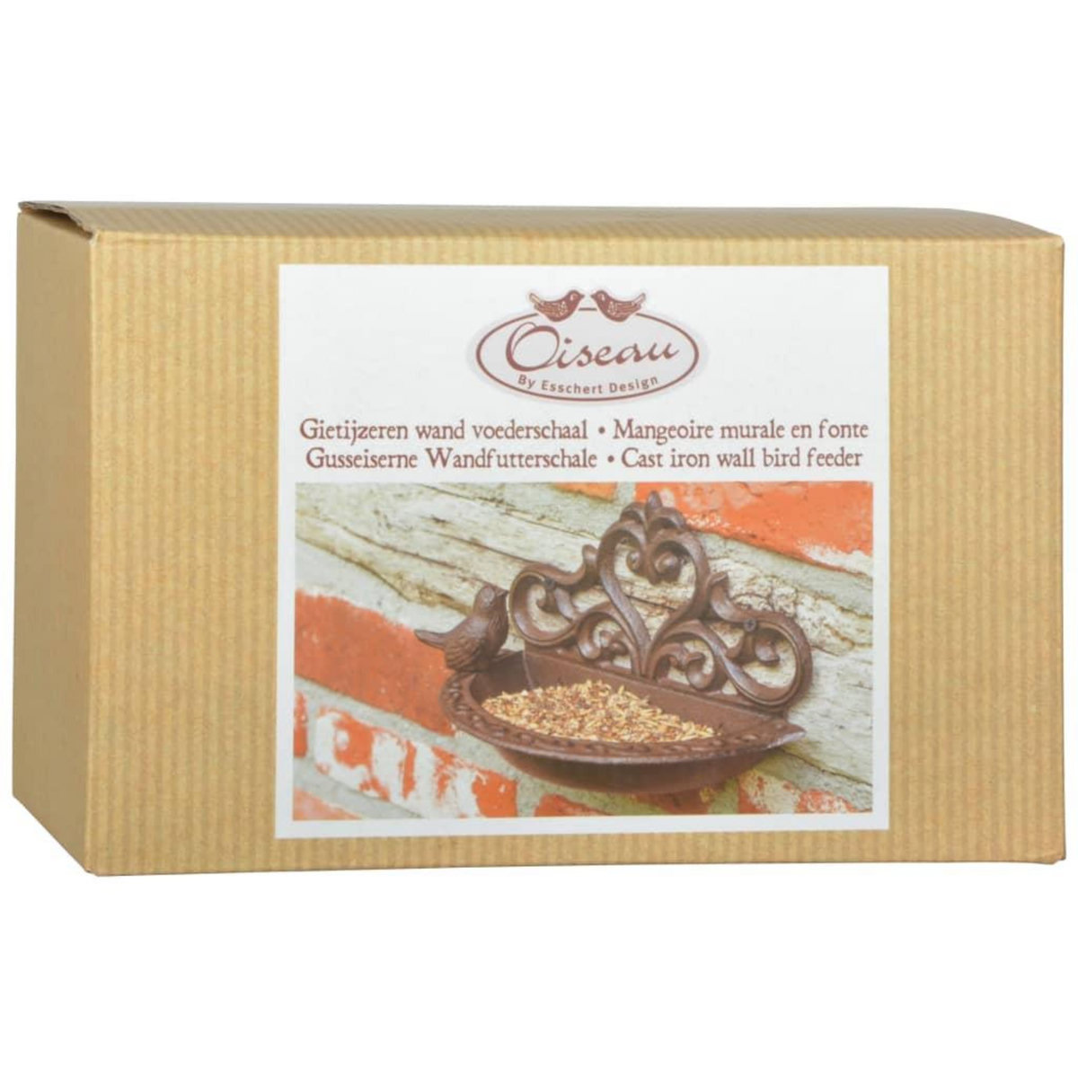 ESSCHERT DESIGN Esschert Design Mangeoire a oiseaux Fonte Marron BR26