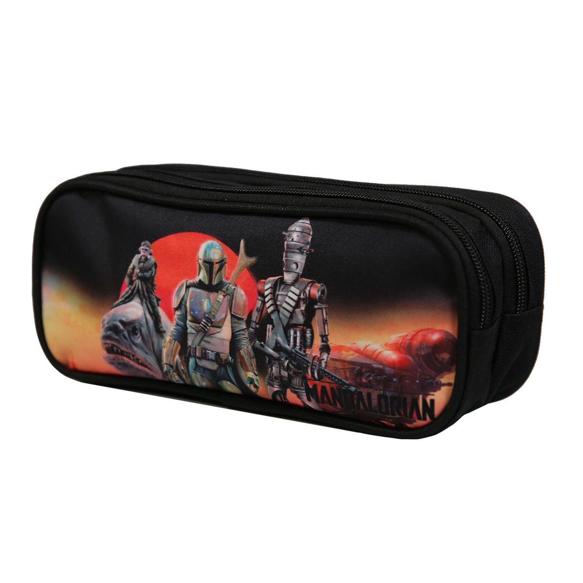 Voir la diapositive 2 : Bagtrotter BAGTROTTER Trousse scolaire 2 compartiments Disney Star Wars / The Mandalorian Multicolore