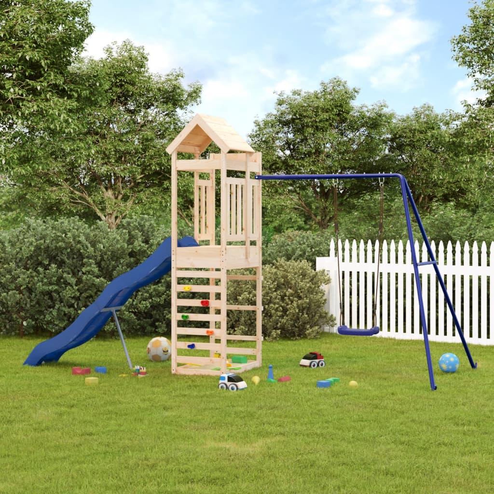VIDAXL Aire de jeux d'exterieur bois de pin massif