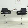 Voir la diapositive 1 : VIDAXL Chaises a manger pivotantes lot de 2 noir similicuir