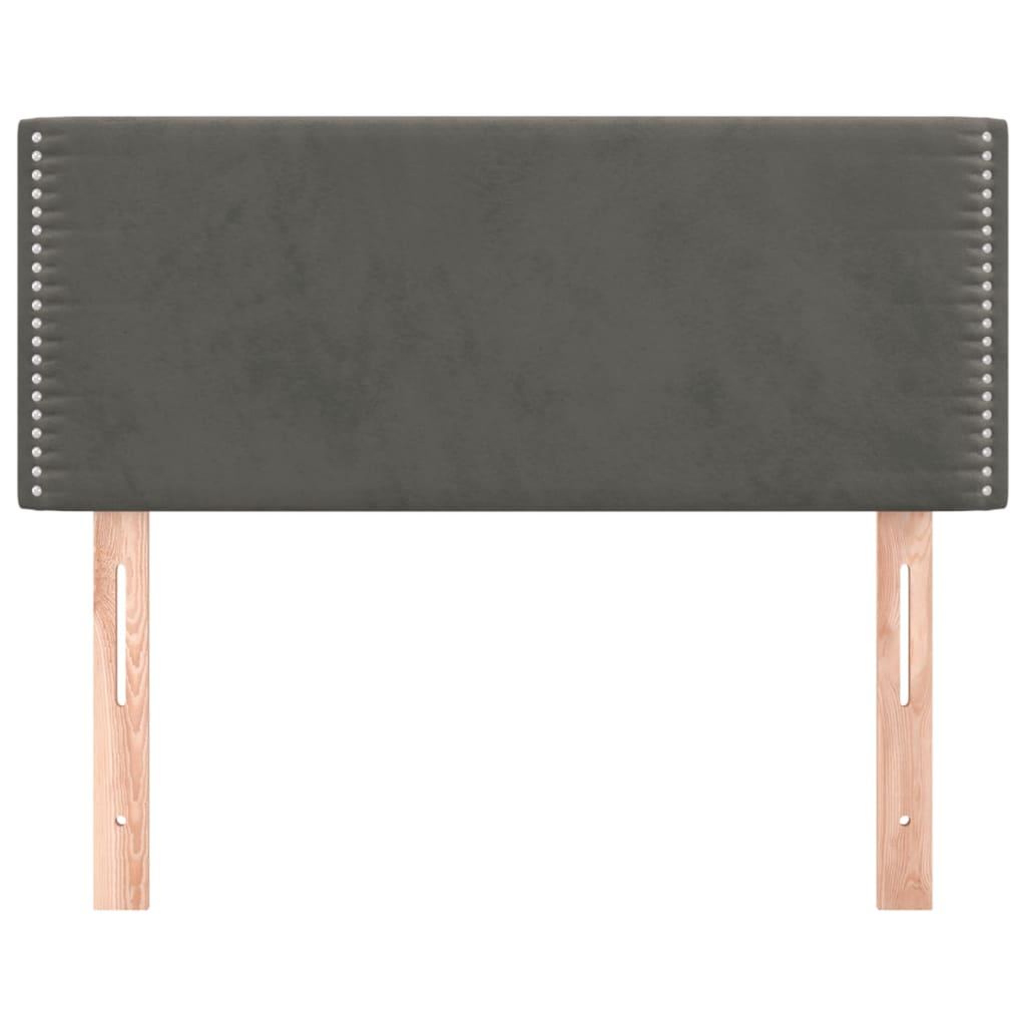 Voir la diapositive 3 : VIDAXL Tete de lit Gris fonce 80x5x78/88 cm Velours