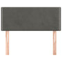 Voir la diapositive 3 : VIDAXL Tete de lit Gris fonce 80x5x78/88 cm Velours
