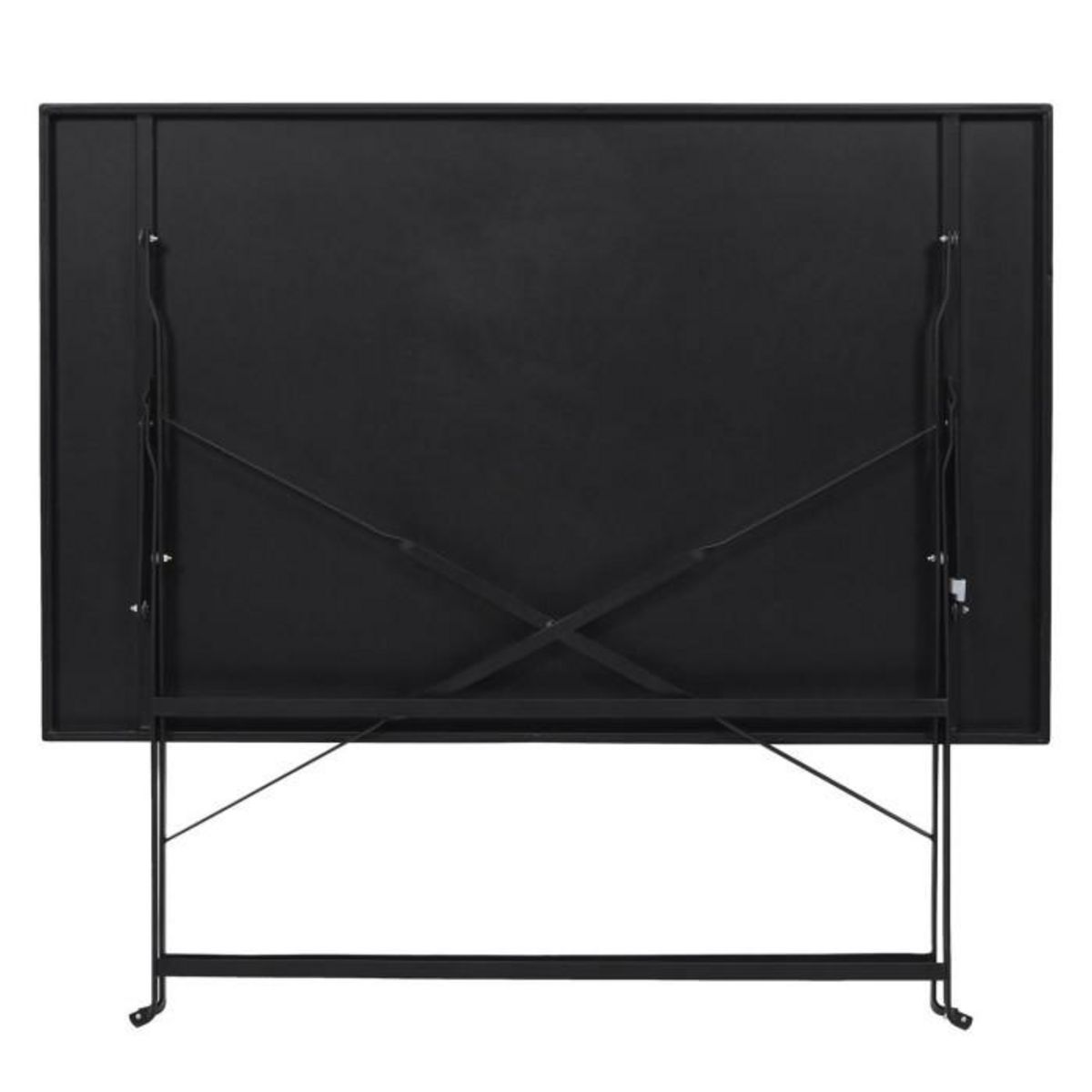Paris Prix Table de Jardin Pliante  Palerme  110cm Noir