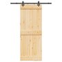 Voir la diapositive 1 : VIDAXL Porte coulissante et kit de quincaillerie 80x210 cm pin massif