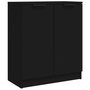 Voir la diapositive 2 : VIDAXL Buffet Noir 60x30x70 cm Bois d'ingenierie