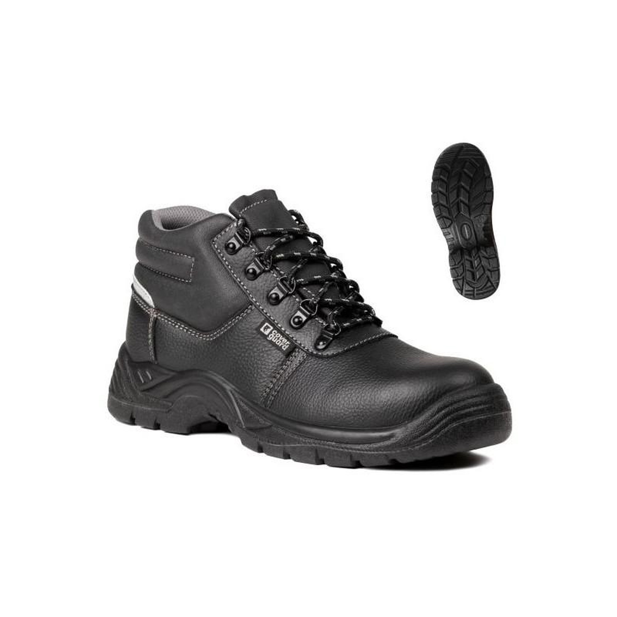 Voir la diapositive 2 : Coverguard Chaussures de sécurité hautes en cuir pleine fleur AGATE II S3 SRC noir P38 COVERGUARD 9AGH010038