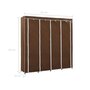 Voir la diapositive 6 : VIDAXL Garde-robe avec 4 compartiments Marron 175x45x170 cm