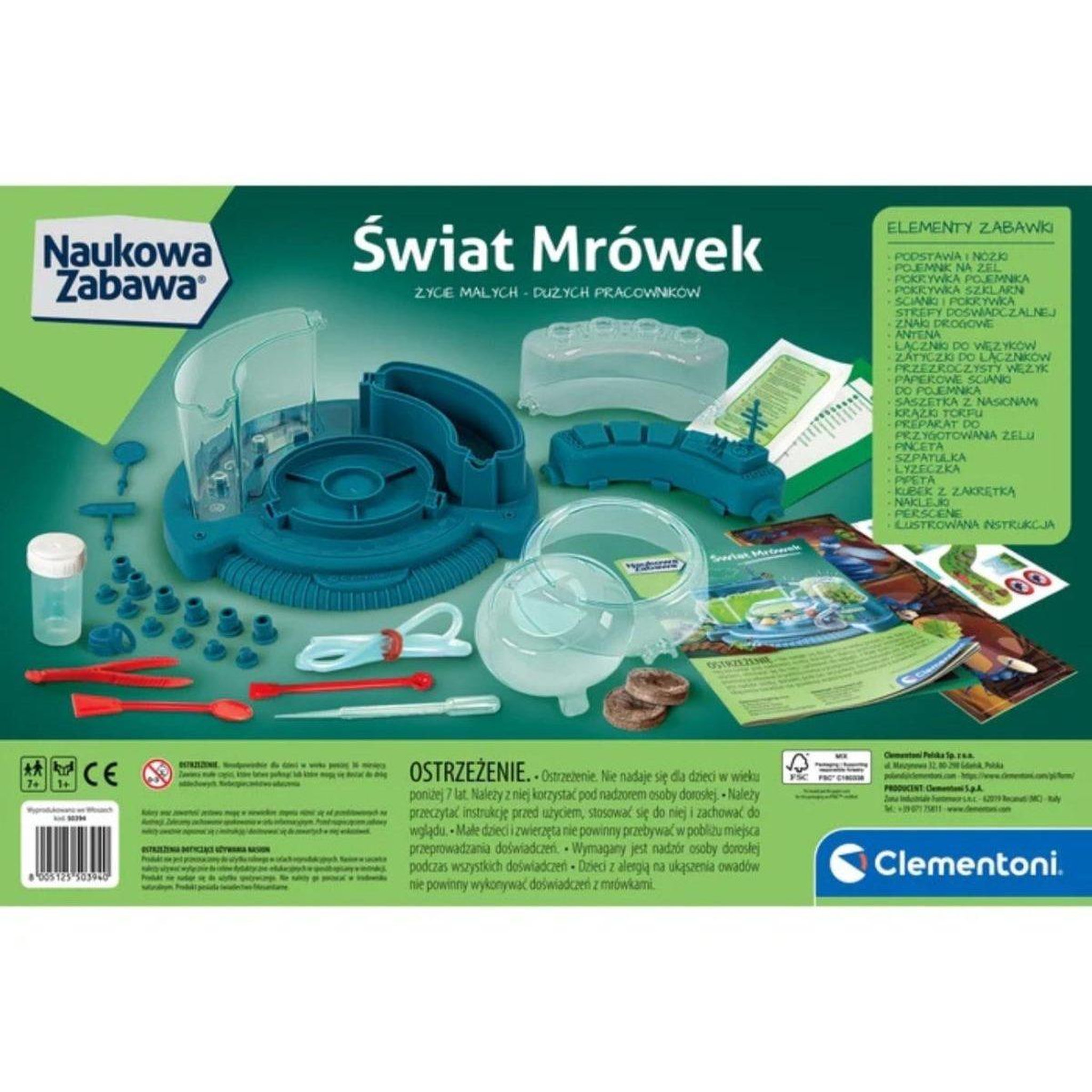 CLEMENTONI Coffret scientifique  50394 science  and  jeu - le monde des fourmis