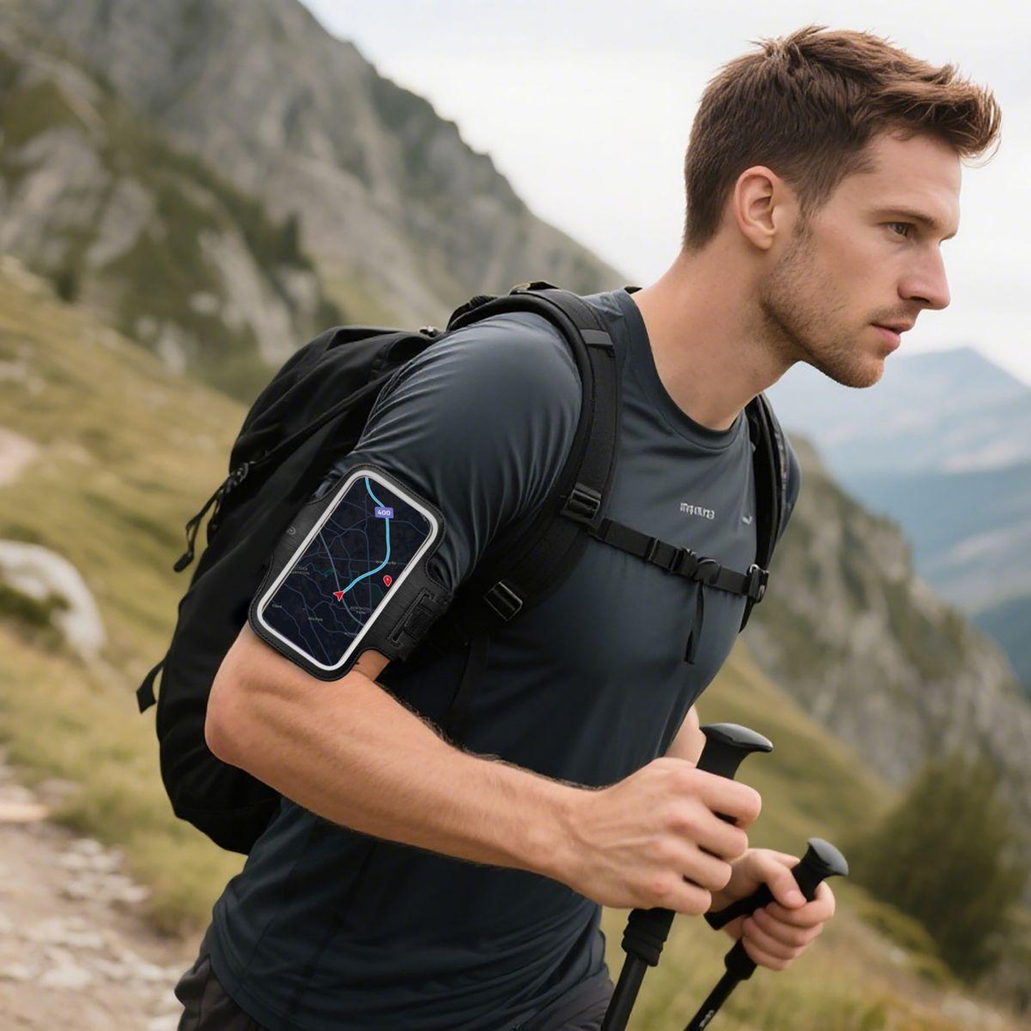 Voir la diapositive 2 : ESSENTIEL B Brassard de sport taille xl