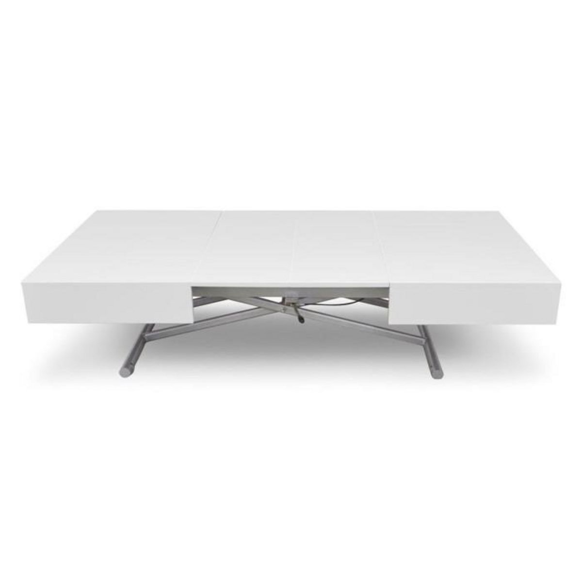 Paris Prix Table Basse Relevable  Lift  120-190cm Blanc
