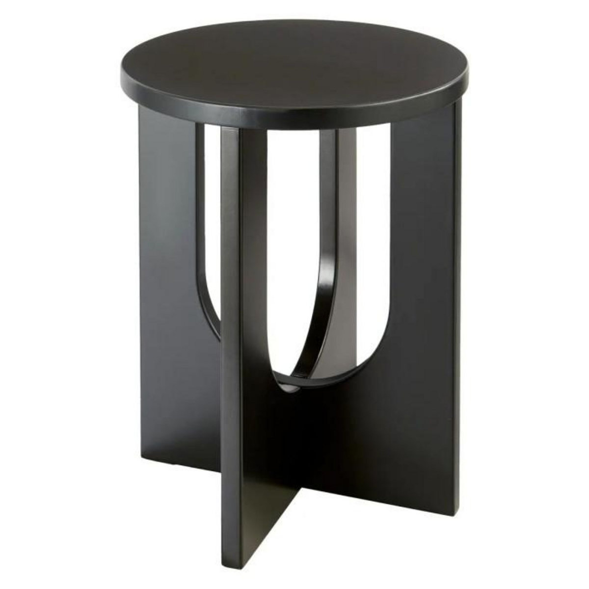 ATMOSPHERA Table d'Appoint Design  Bloom  50cm Noir