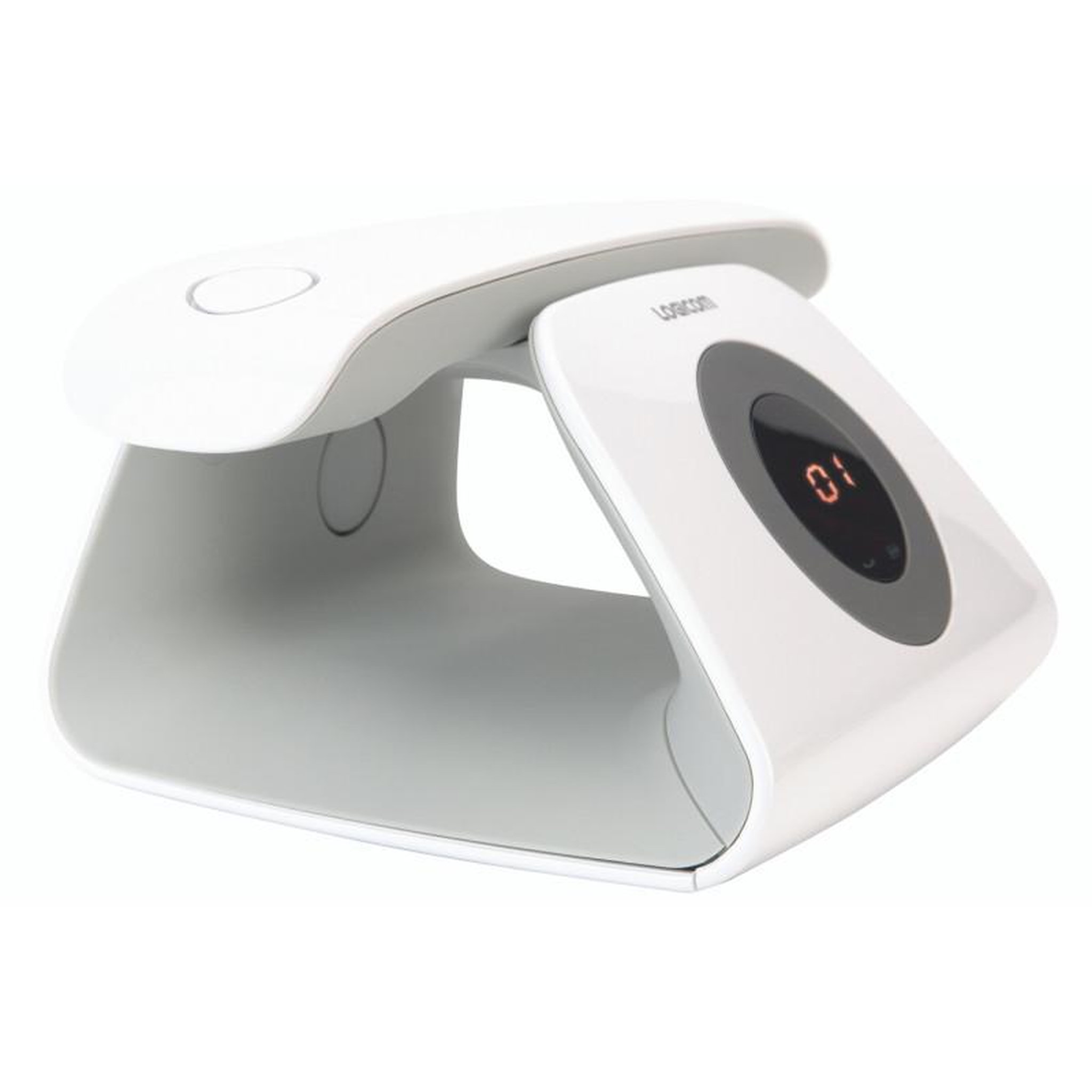 Logicom Téléphone sans fil Logicom Telephone fixe design retro repondeur Blanc