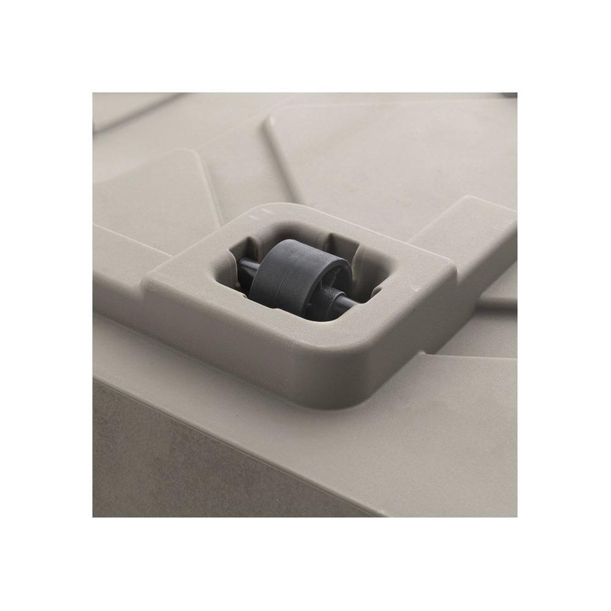 Voir la diapositive 4 : DEROMA Deroma millennium jardinière rectangulaire marron 97 l avec réservoir d'eau et roulettes