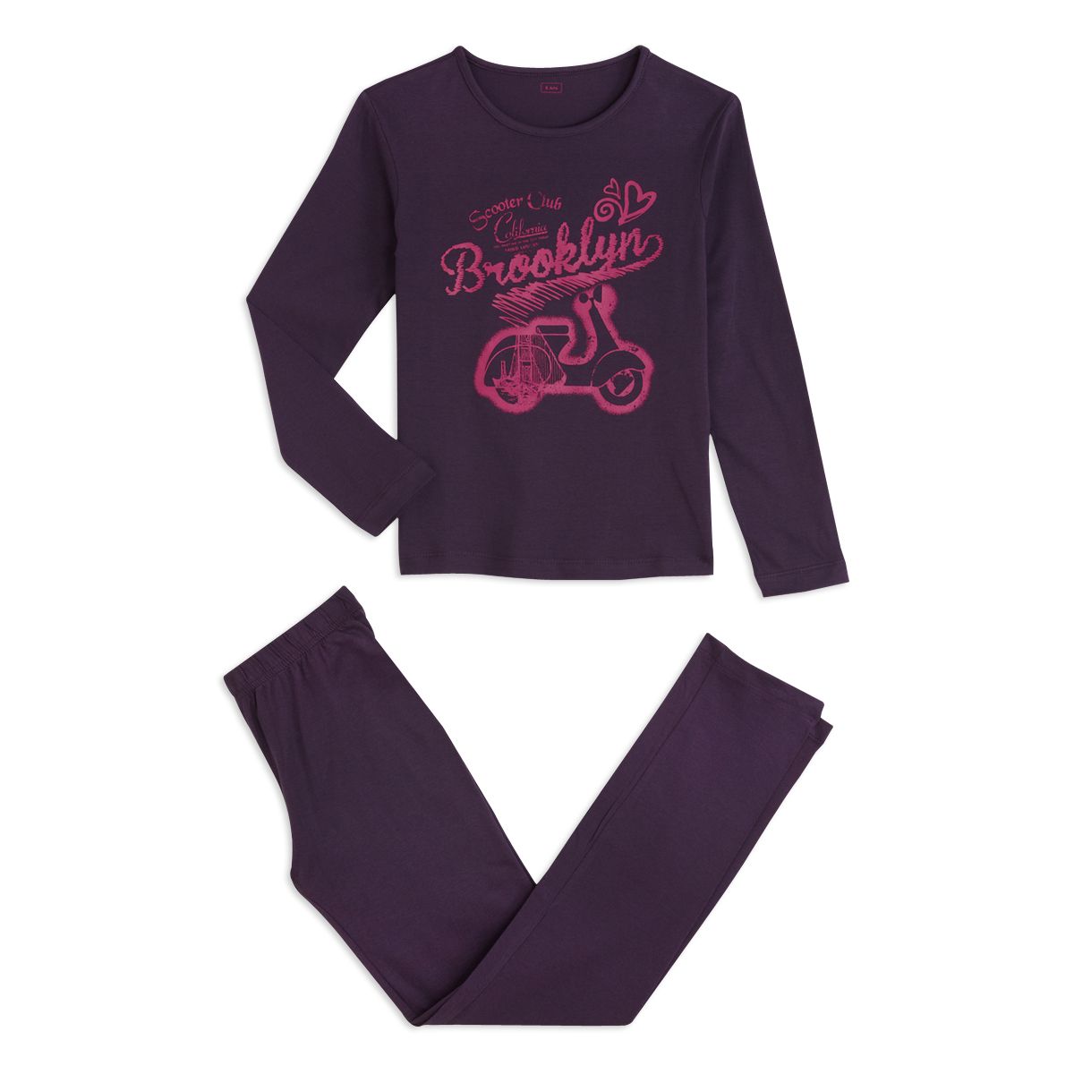 IN EXTENSO Pyjama en jersey fille du 8 au 16 ans 