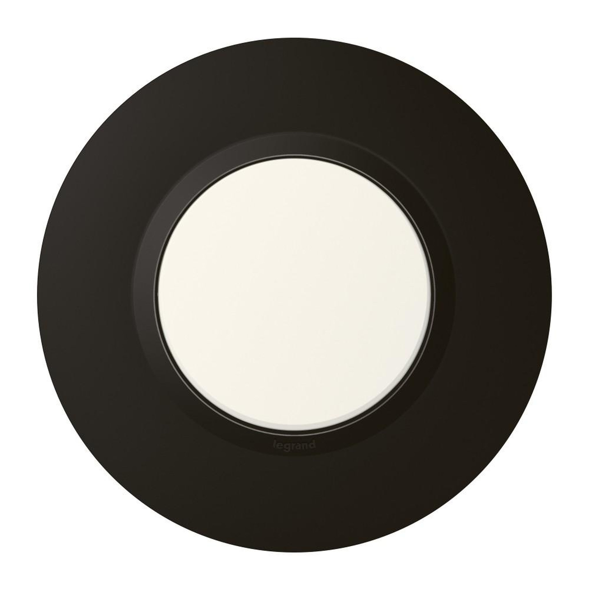 Legrand Plaque simple déco Dooxie, LEGRAND, noir velour