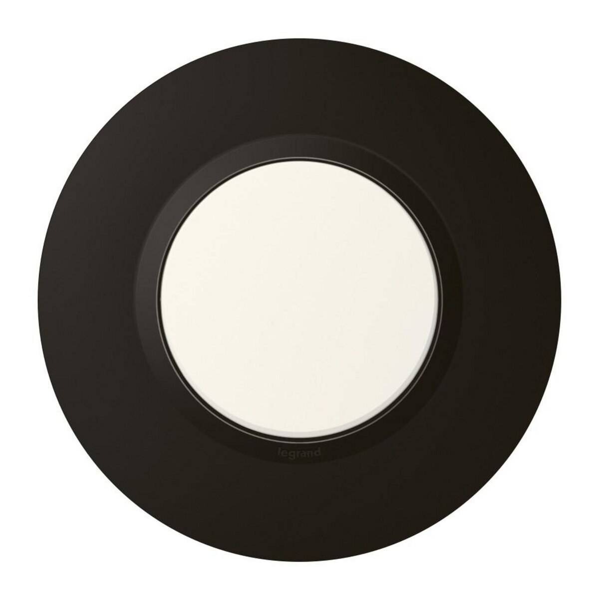 Legrand Plaque simple déco Dooxie, LEGRAND, noir velour