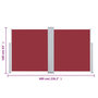 Voir la diapositive 6 : VIDAXL Auvent lateral retractable Rouge 160 x 600 cm