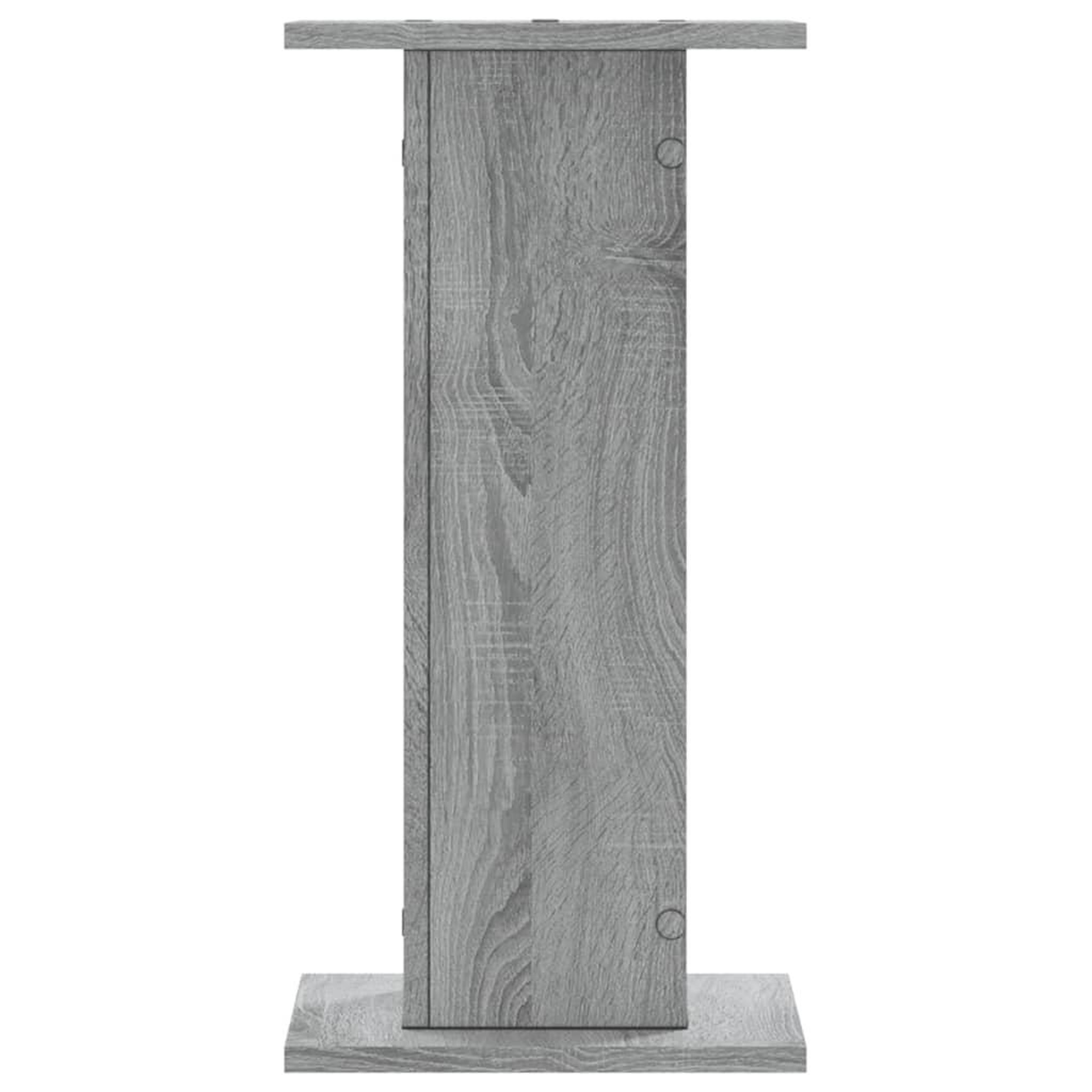 Voir la diapositive 4 : VIDAXL Supports pour plantes 2 pcs sonoma gris bois d'ingenierie