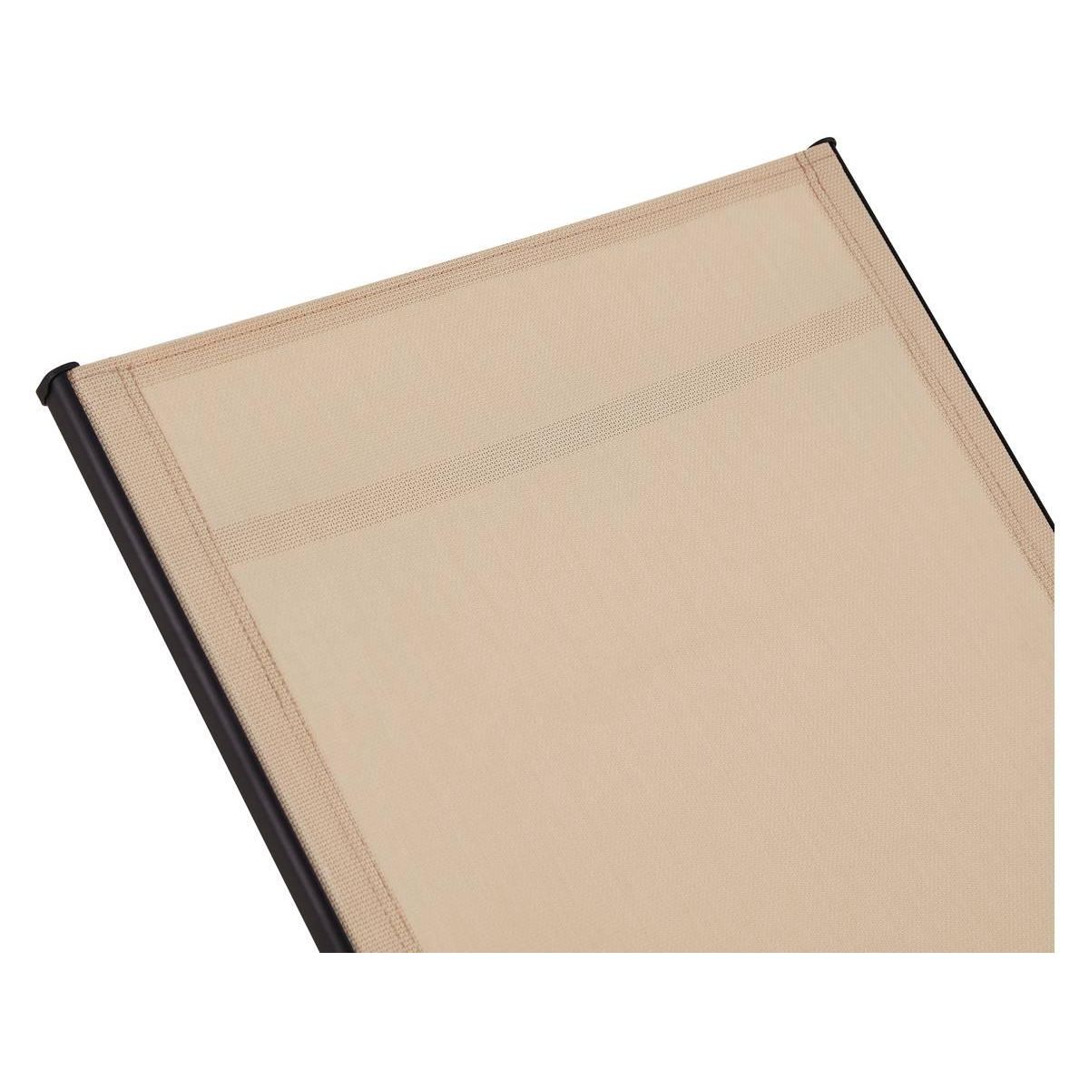 Habitat et Jardin Lot de 2 Bains de soleil en métal  Farniente  - Beige