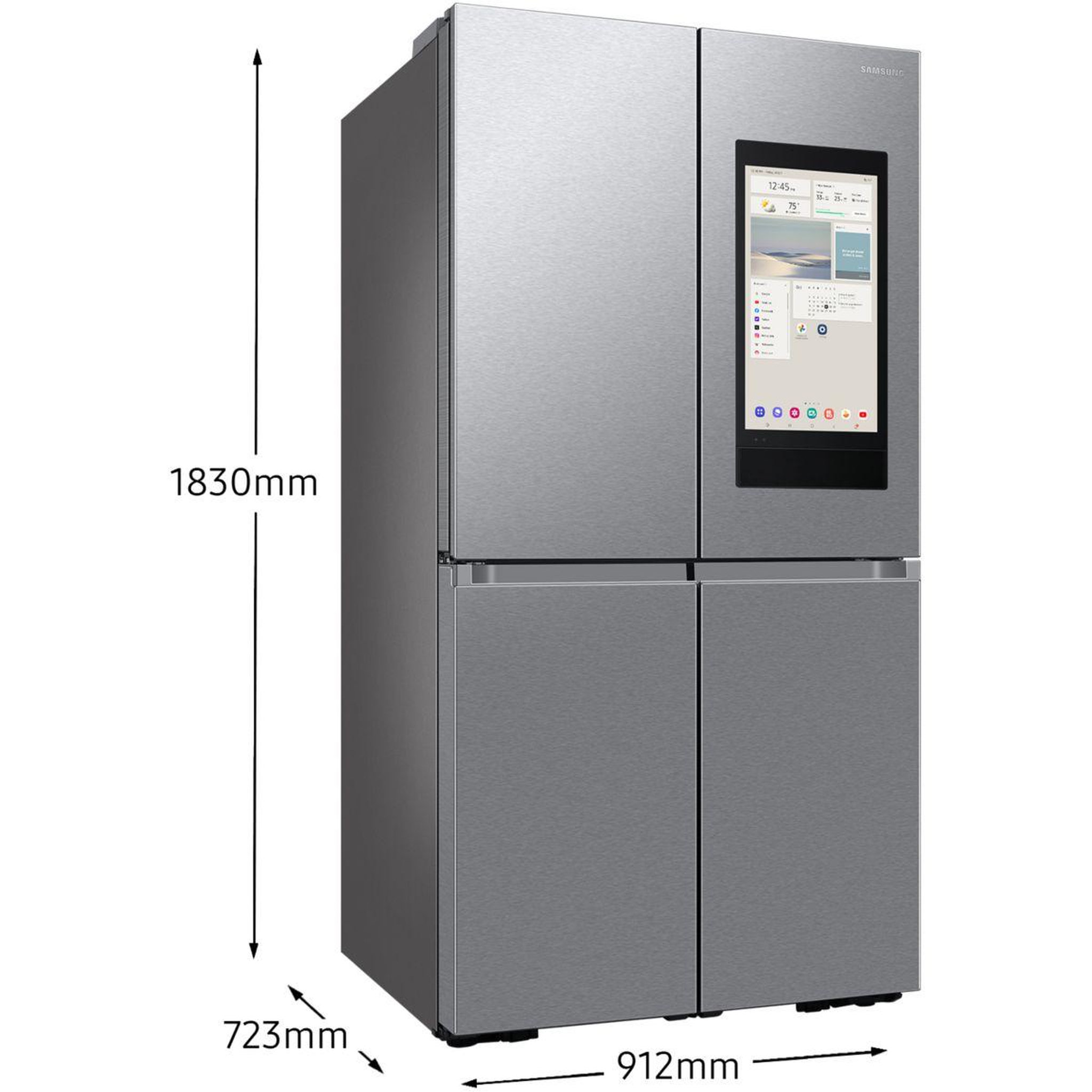 Voir la diapositive 5 : Samsung Réfrigérateur multi portes RF65DG9H0ESR family hub