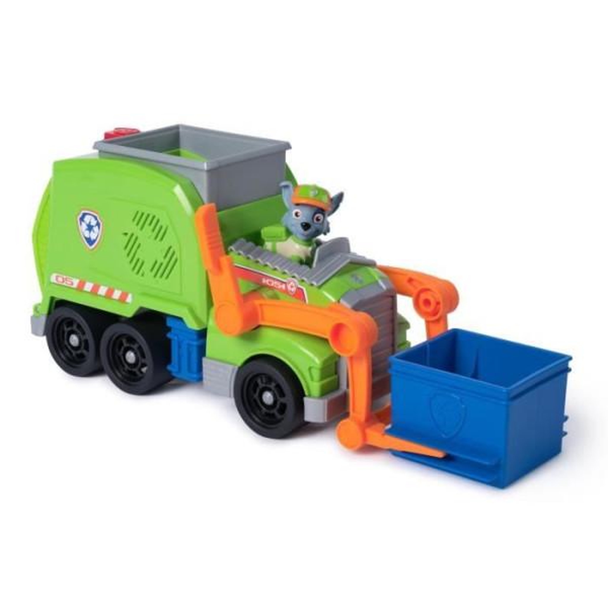 Voir la diapositive 3 : PAW PATROL Camion avec Figurine Rocky Paw Patrol Pat'Patrouille Crush N Roll