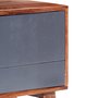 VIDAXL Meuble TV gris 140x30x45 cm bois solide
