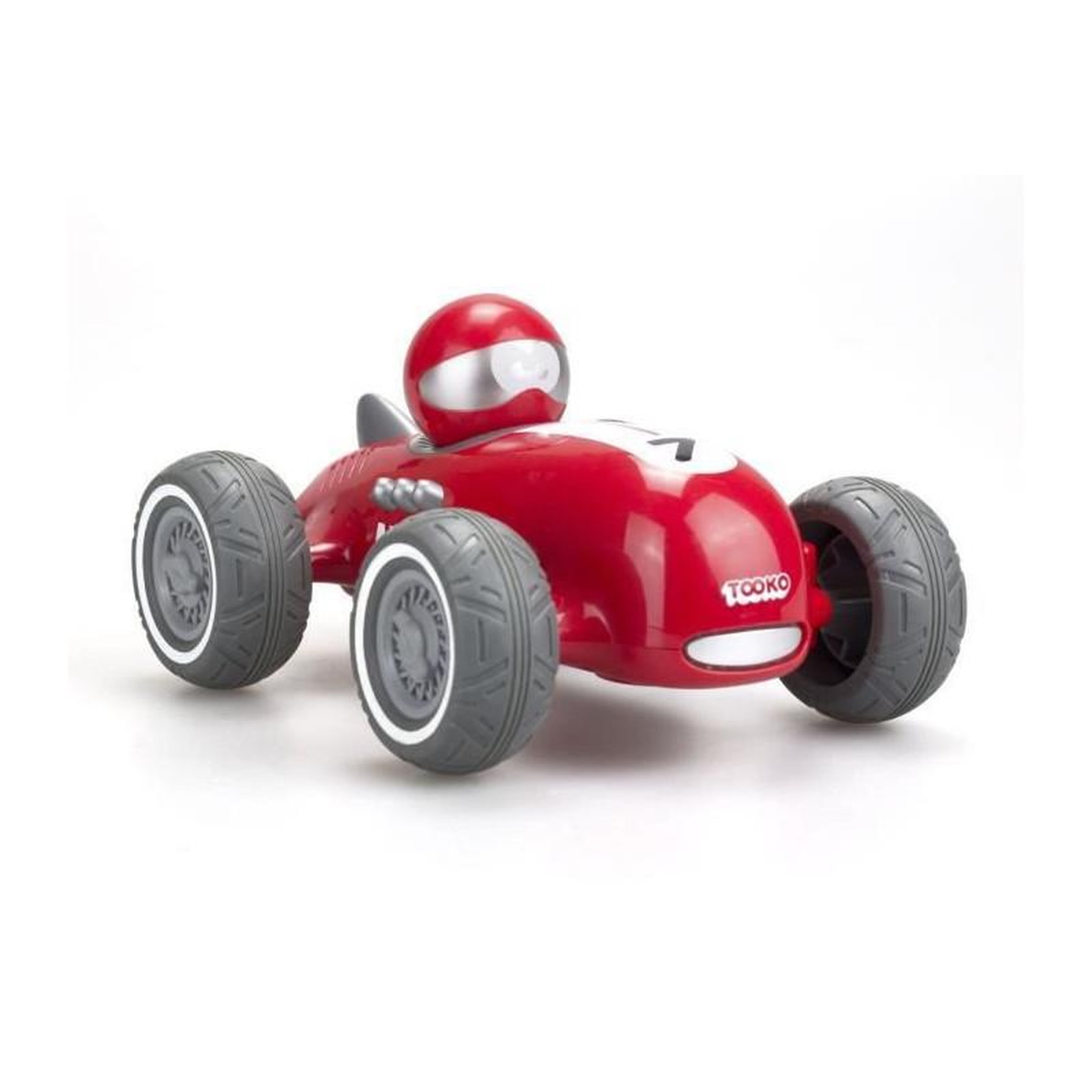 Voir la diapositive 2 : TOOKO TOOKO - Ma premiere voiture telecommandee de course - Look Vintage - Des 3 ans - Coloris aleatoire : rouge ou jaune - 13 cm