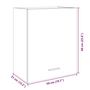 Voir la diapositive 6 : VIDAXL Armoire murale chene sonoma 50x31x60 cm bois d'ingenierie