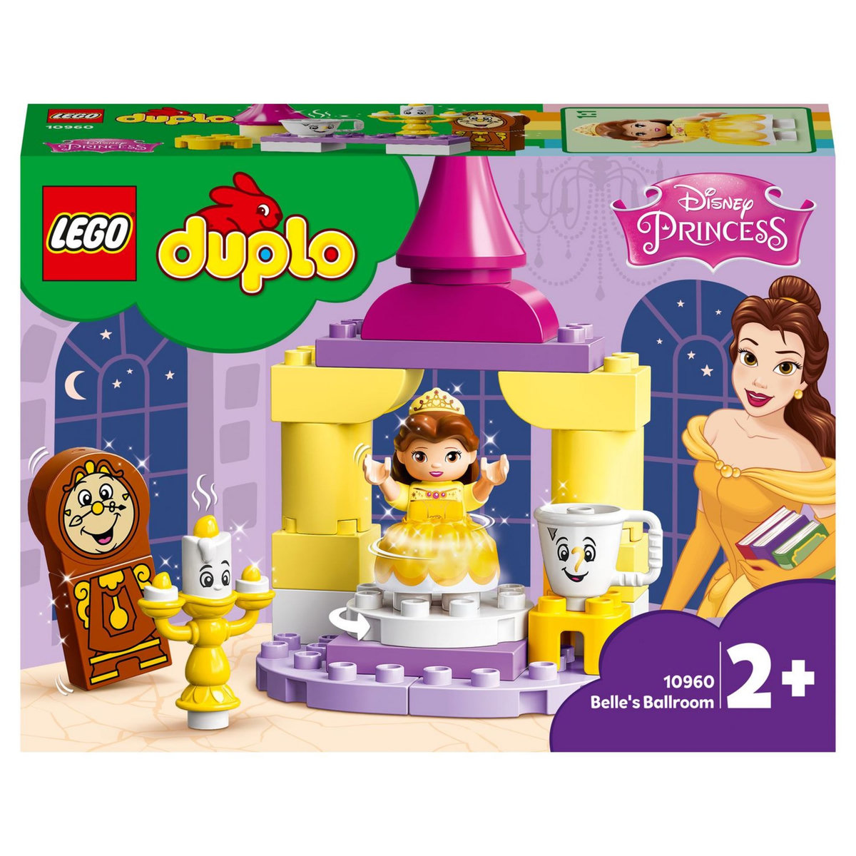 LEGO DUPLO Disney 10960 - La Salle de Bal de Belle, Château Princesse Jouet Enfants +2 Ans