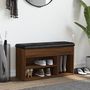 Voir la diapositive 3 : VIDAXL Banc a chaussures chene marron 82x32x45,5 cm bois d'ingenierie
