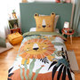 Voir la diapositive 1 : COTE DECO Housse de couette enfant 140x200 + 1 taie Lion avec oreilles