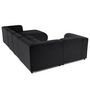 Voir la diapositive 6 : LISA DESIGN Suaro - canapé modulable panoramique d'angle gauche 7 places en tissu texturé