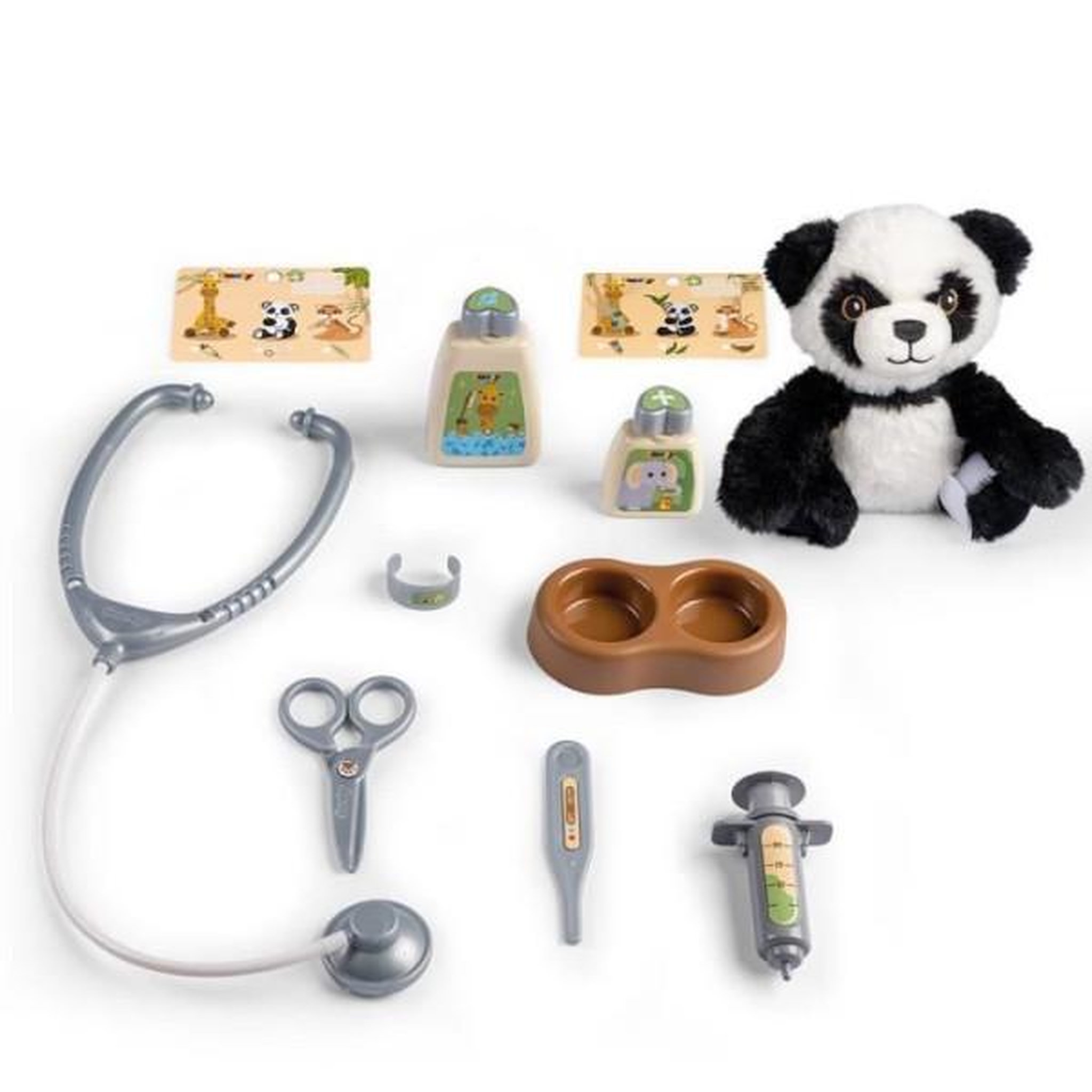 Voir la diapositive 2 : SMOBY Smoby - mallette vétérinaire - 1 peluche panda et de nombreux accessoires - produit 2 en 1 : cage de transport