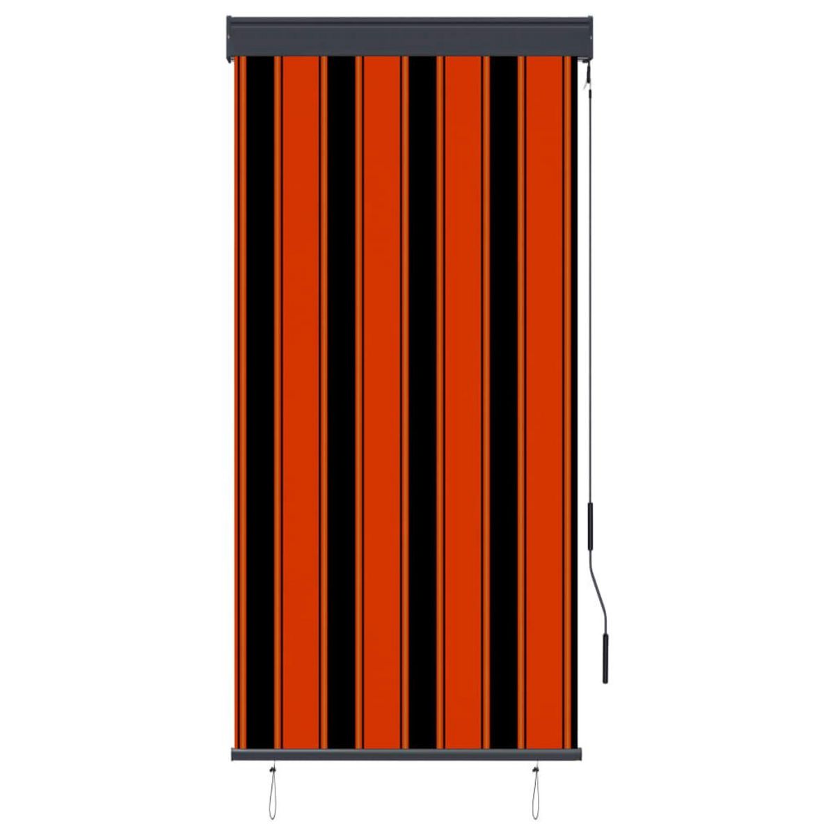 VIDAXL Store roulant d'exterieur 80x250 cm Orange et marron