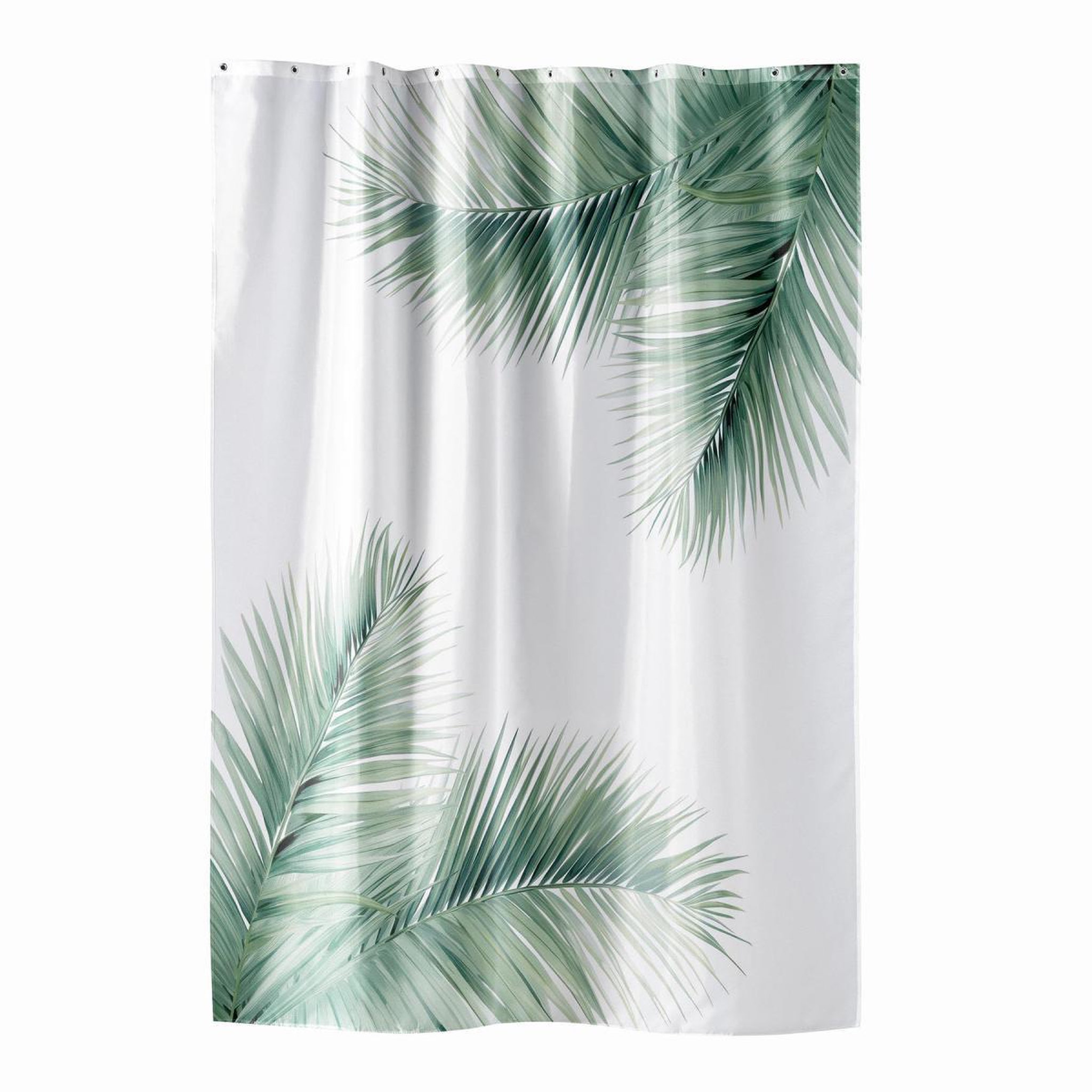 Douceur d'Intérieur Rideau de douche  havane  180x200cm blanc