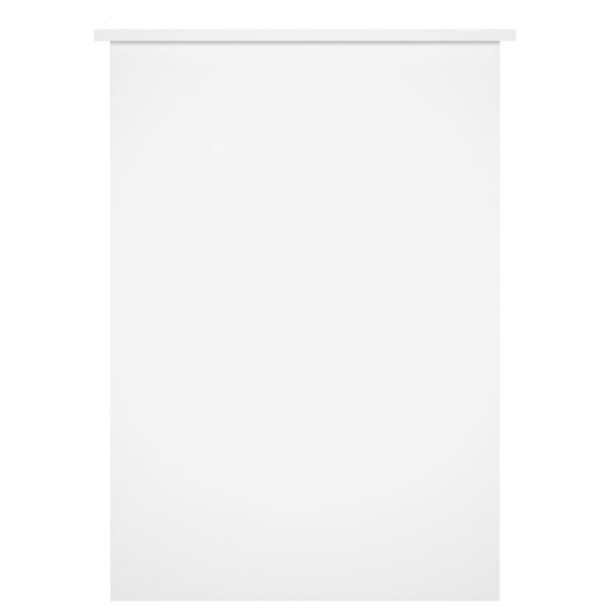 VIDAXL Bureau Blanc brillant 100x55x75 cm Bois d'ingenierie