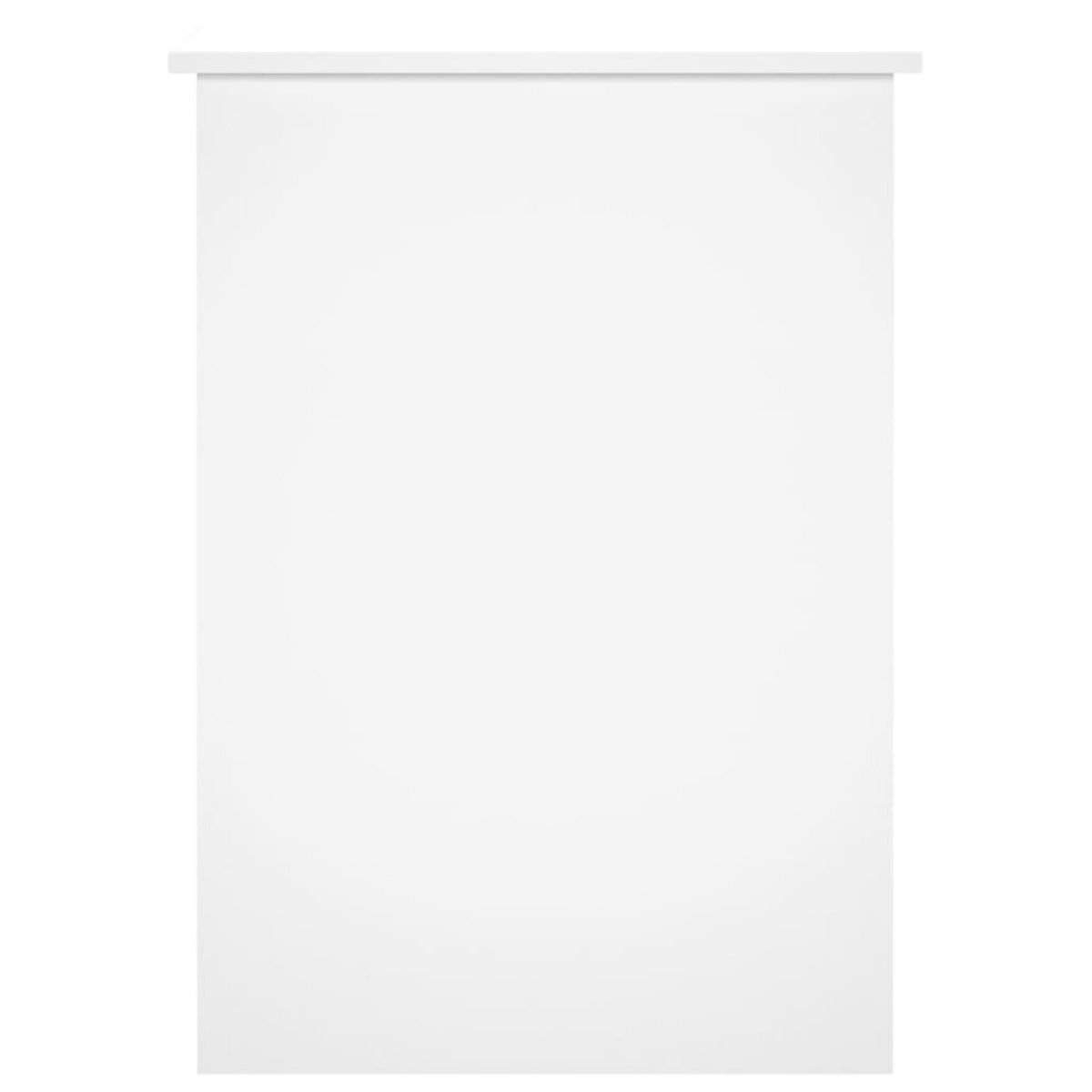 VIDAXL Bureau Blanc brillant 100x55x75 cm Bois d'ingenierie