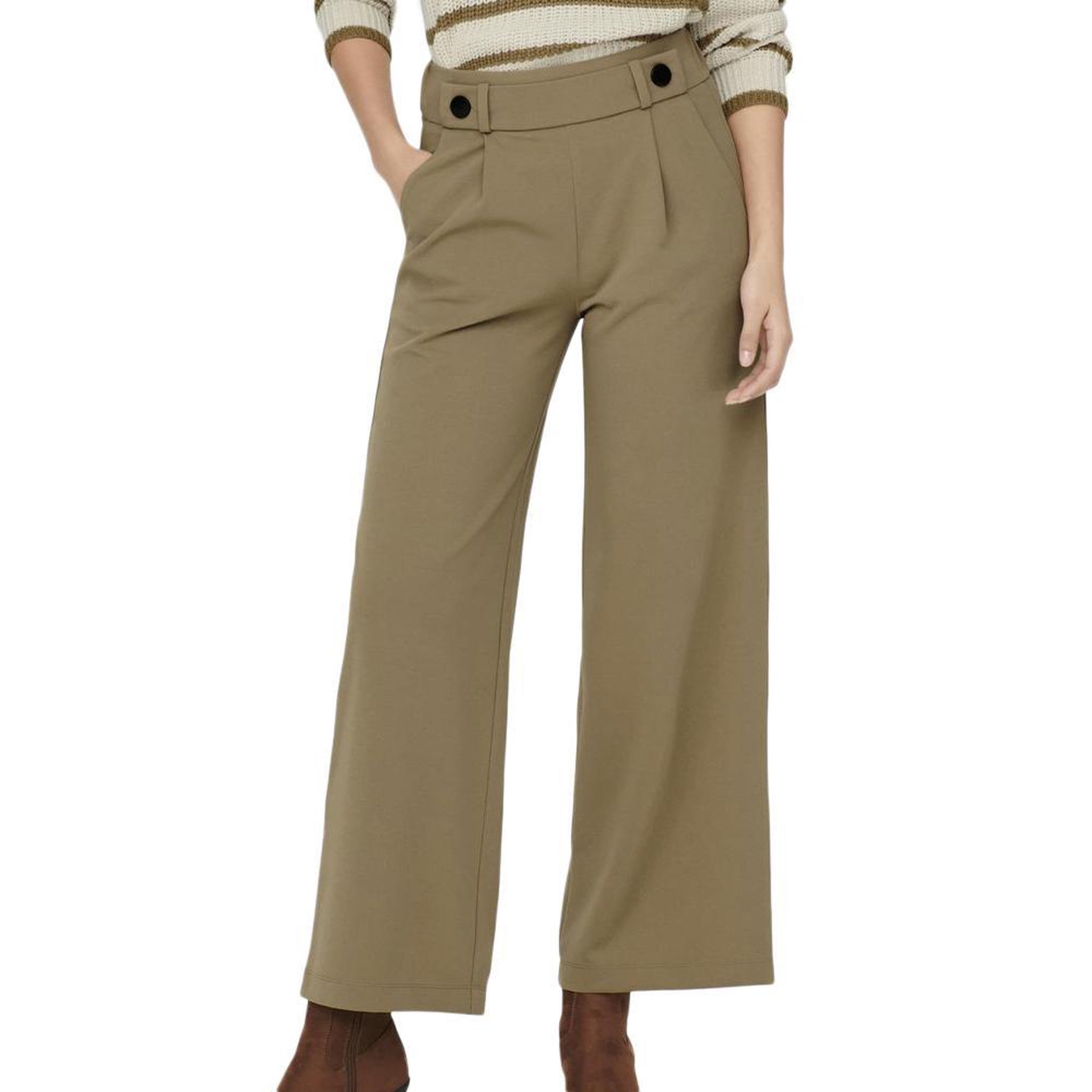 JACQUELINE DE YONG Pantalon  Femme JDY Geggo. Coloris disponibles : Marron