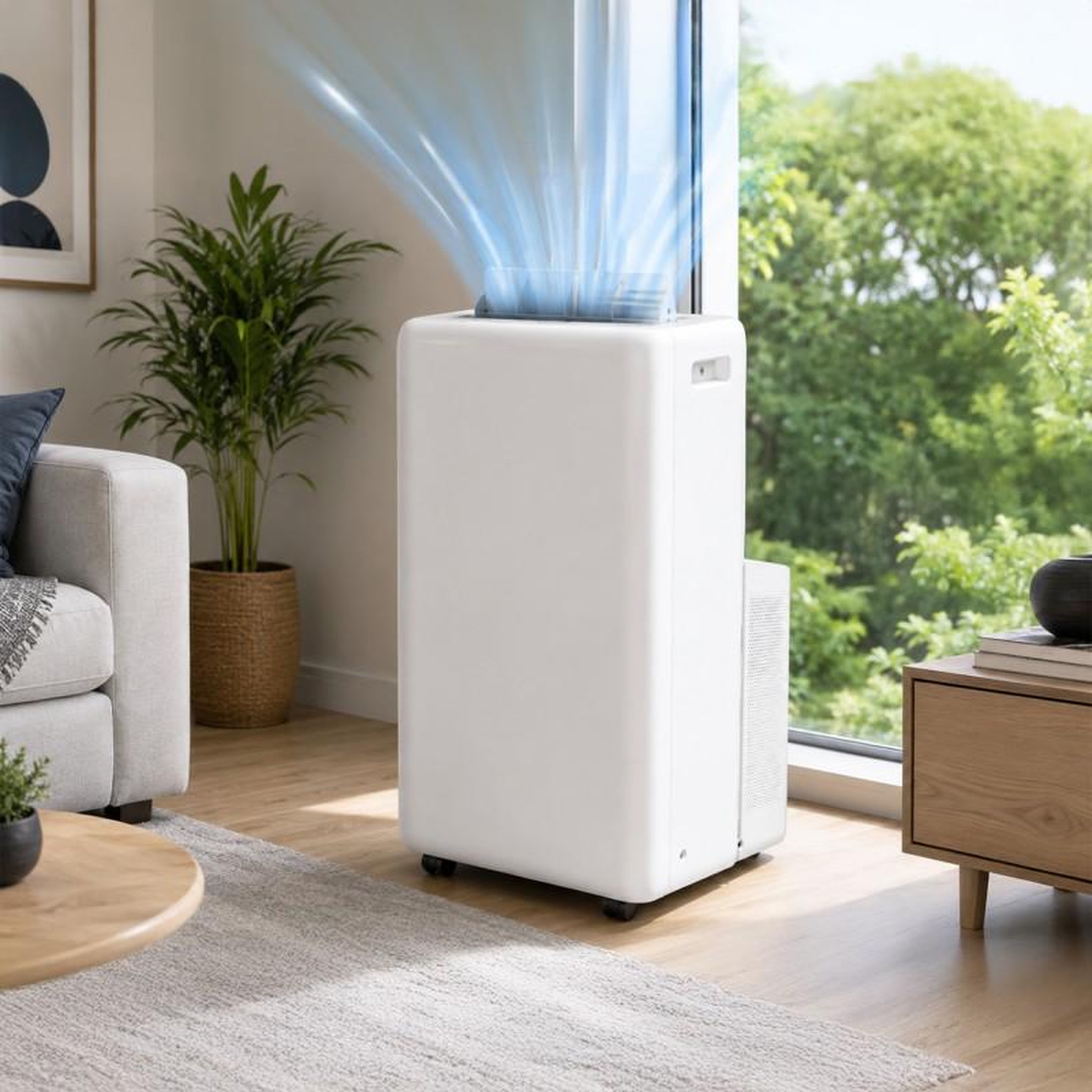 Voir la diapositive 4 : Climatiseur mobile - 12000 btu - wi-fi - froid et chaud