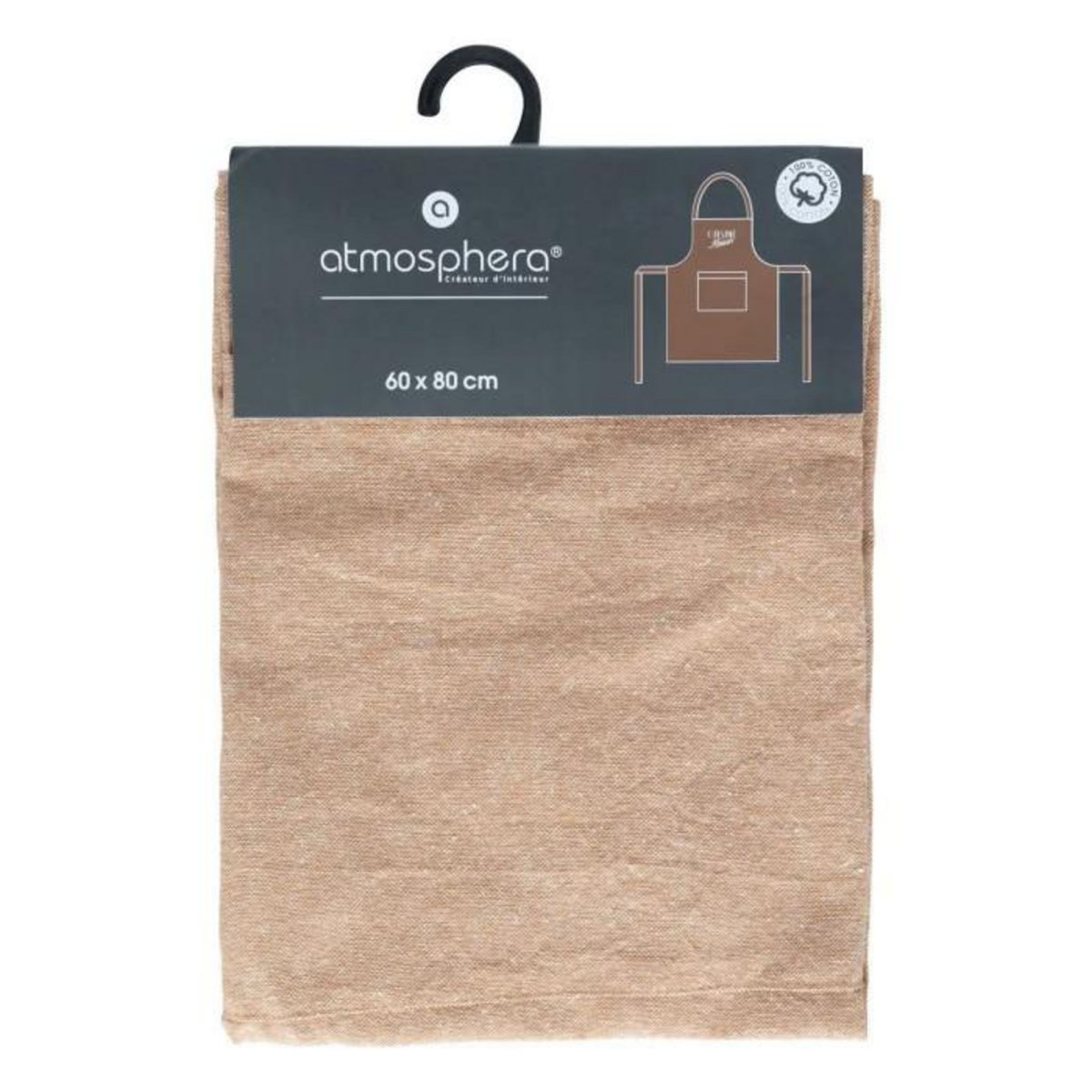 ATMOSPHERA Tablier de Cuisine  Café  80cm Terracotta